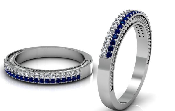 Diamond & Sapphire Eternity Ring
