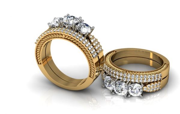 Yellow & White Gold Engagement Rings